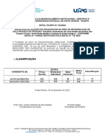 EDITAL FAUEPG No 122 2022 RESULTADO DA SELECAO DE PESQUISADOR NA AREA DE MICROBIOLOGIA DE SOLO 1