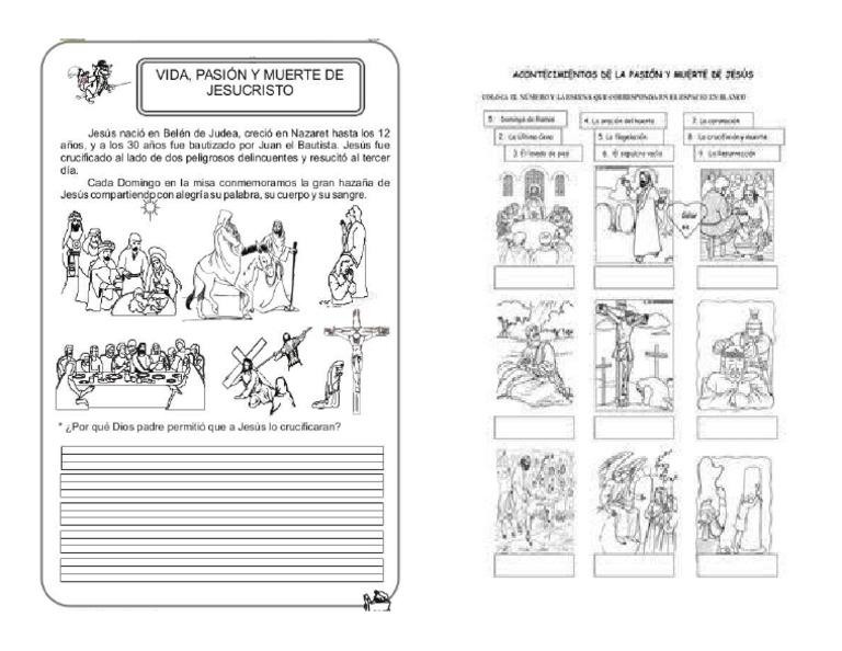 Muerte y Pasion de Jesus 3ro | PDF