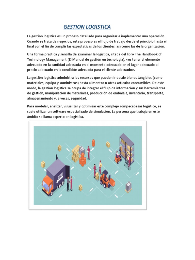 Gestion Logistica | PDF | Logística | Calidad (comercial)