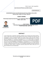 Bacterial Degradation of Endosulfan Pesticide