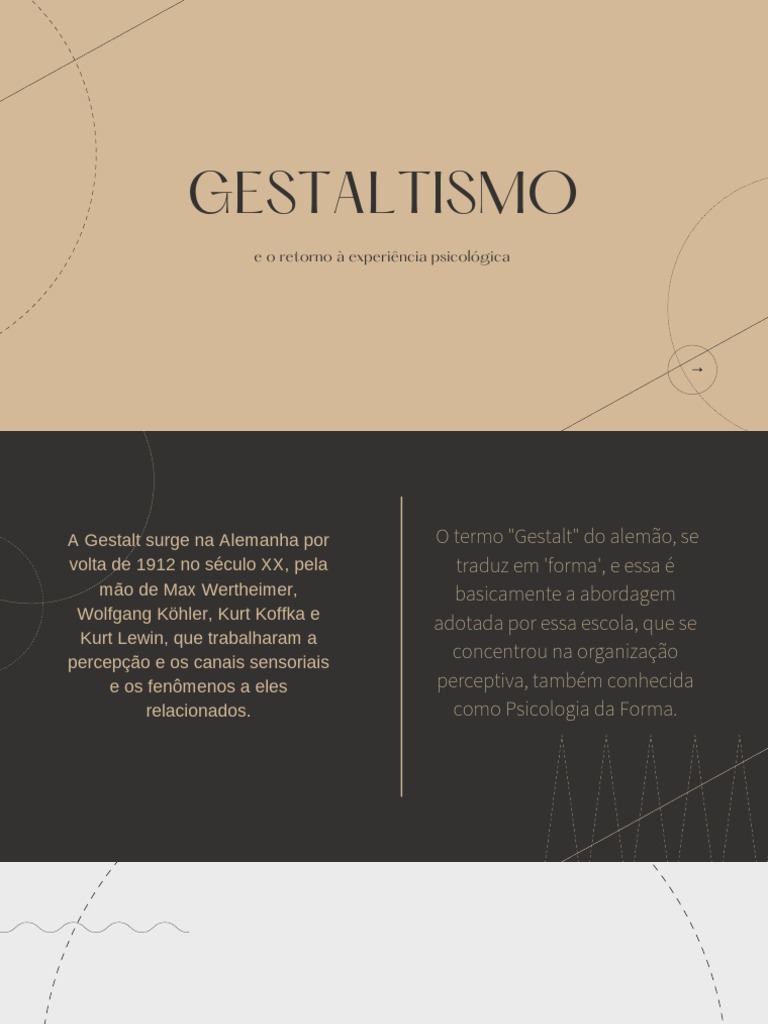 Gestalt | PDF | Psicologia | Percepção