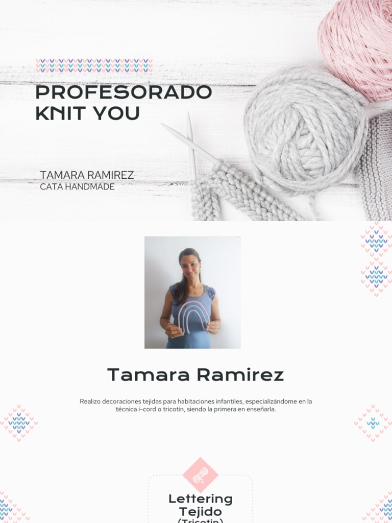 TAMARA RAMIREZ - Lettering Tejido - Marzo | PDF
