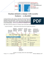 Machin Definitive Stamps With Security Features 2017