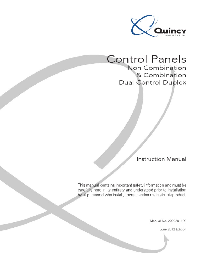 Quincy Control Panels 2022201100 | PDF | Technology & Engineering