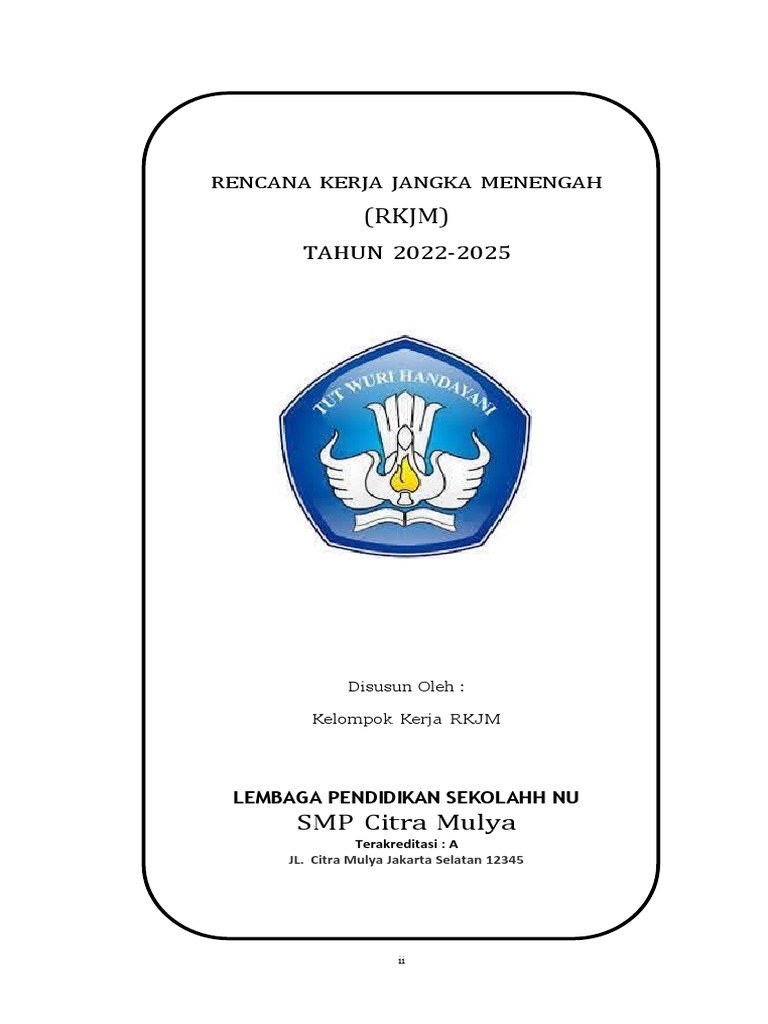 RKJM SMP Citra Mulya 2022-2025 | PDF | Bisnis