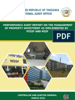 Performance Audit Report On Management of Property Investments As Implemented by NSSF and PSSF