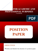 EAPP Position Paper