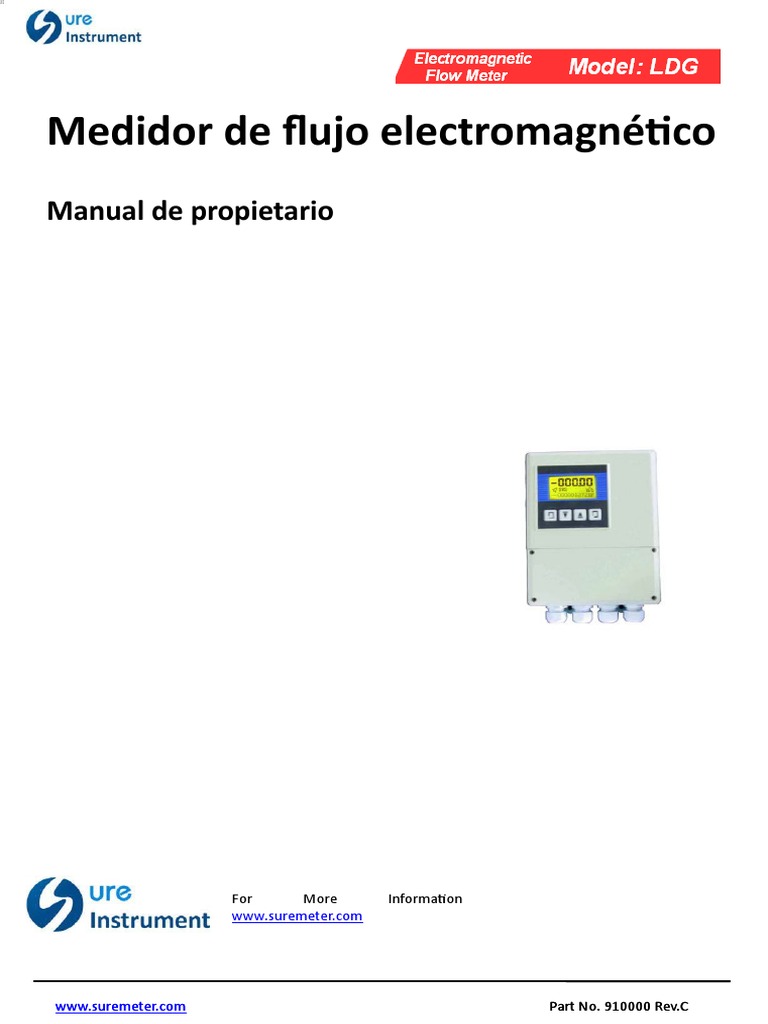 Spanish SURE Instrument - Magnetic Flowmeter Manual - 910000 Rev. C ...