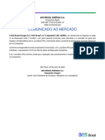 Comunicado Ao Mercado: Aes Brasil Energia S.A