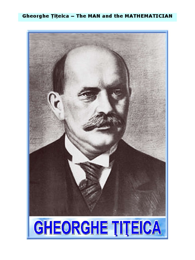 Gheorghe TITEICA - The MAN and The MATHEMATICIAN | PDF | Mathematics