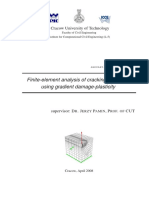 Finite-Element Analysis of Cracking in Concrete Using Gradient Damage-Plasticity