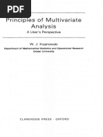 Principles of Multivariate Analysis