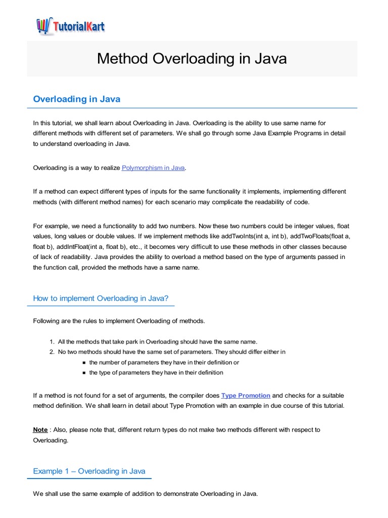 Overloading | PDF