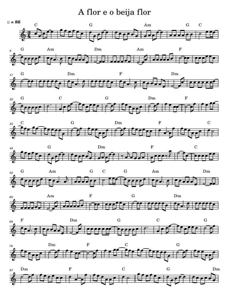 A Flor e o Beija Flor PDF