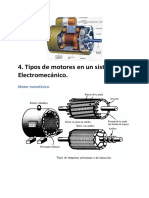 Tipos de Motores en Un Sistema Electromecánico.