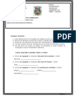 1 Examen Francais - 9 AÑO Marcial Hernandez B. 2023