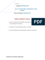 TAREA DE MICROBIOLOGÍA #12 DE LA SESIÓN XII - Semana XII