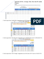 Contoh Soal Excel Penggunaan SUM