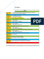 Schedule For Writing Proposal