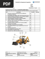 Roller Compactor Inspection Checklist | PDF | Wheeled Vehicles | Car
