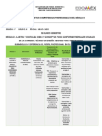 Cuadro Comparativo Competencias Profesionales Del Módulo I