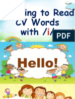 Learning To Read CV Words With /i