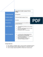 Training Plan Template