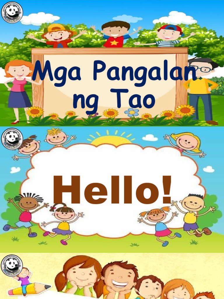 Week 5 - Mga Pangalan NG Tao | PDF