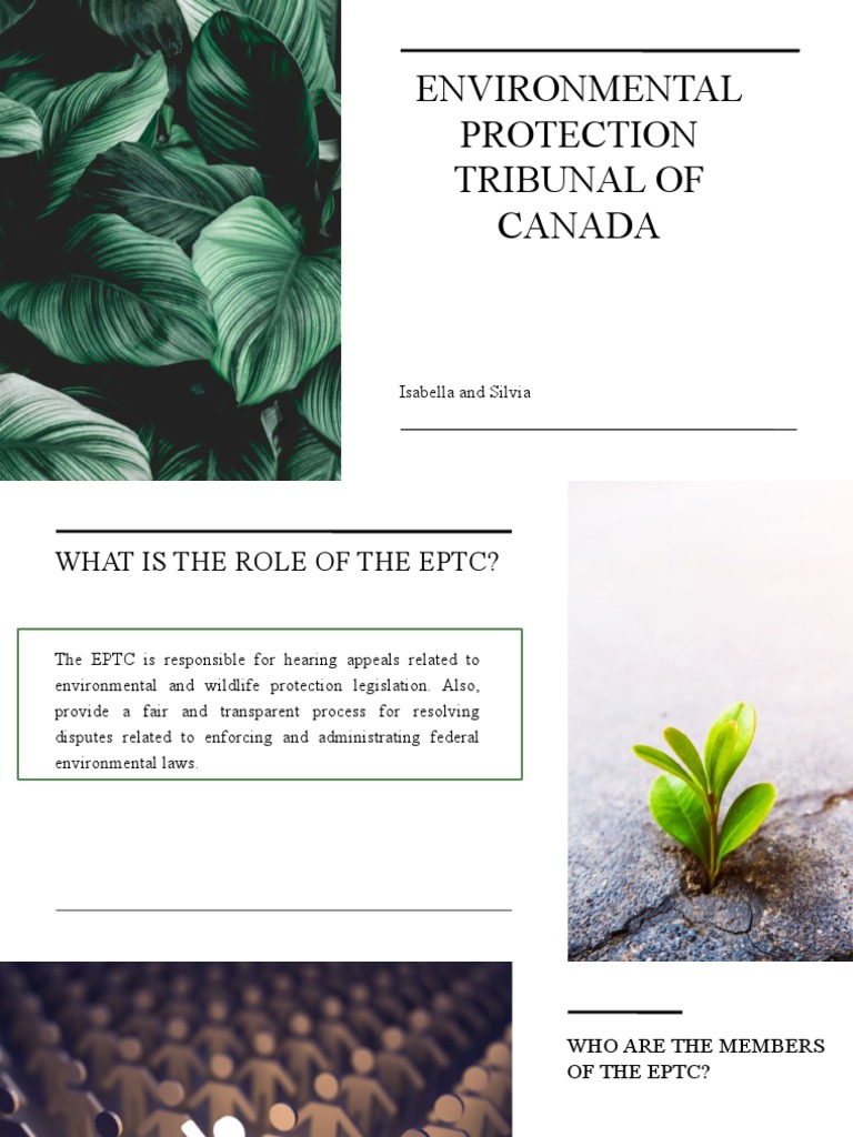 Environmental Protection Tribunal of Canada | PDF