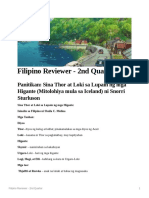 Filipino - Reviewer - 2nd - Quarter - Grade 10
