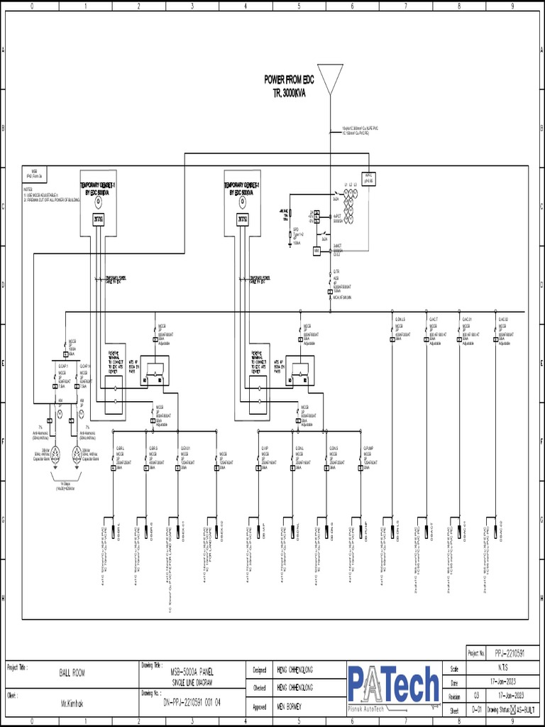 Extracted Pages From DN-PPJ2210591 001 04 MSB 5000A PANEL-As Built | PDF