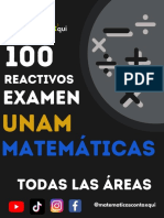 100 Preguntas Del Examen de La UNAM by Matematicas Con Toxqui