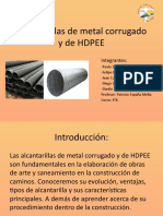 Alcantarillas de Metal Corrugado y de HDPE