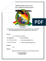 Acuerdo de Complementación Economica Nº66 Bolivia Finalizado