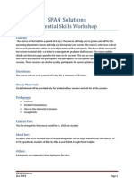 Essential Skills Workshop - PCTE