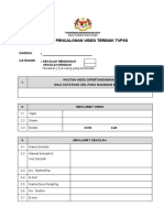 Borang Pencalonan Video Terbaik TV PSS 2023