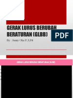 GERAK LURUS BERUBAH BERATURAN (GLBB) New