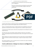 Como Adicionar A Swap No Linux e Configurá-La Corretamente