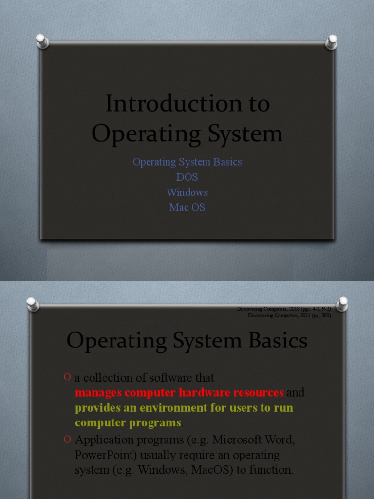 2a-Introduction To Operating System | PDF | Microsoft Windows ...