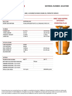 MATERIAL NUMBER: 101237389: Plug, Cementing, Bottom, 5 1/2, Hwe, 4.38 Min/5.09 Max Casing Id, Synthetic Service