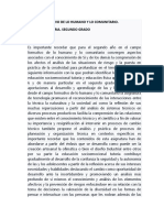 Campo Formativo de Lo Humano y Lo Comunitario