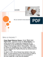 NNA Azare: All You Wanted To Know About Anna Hazare