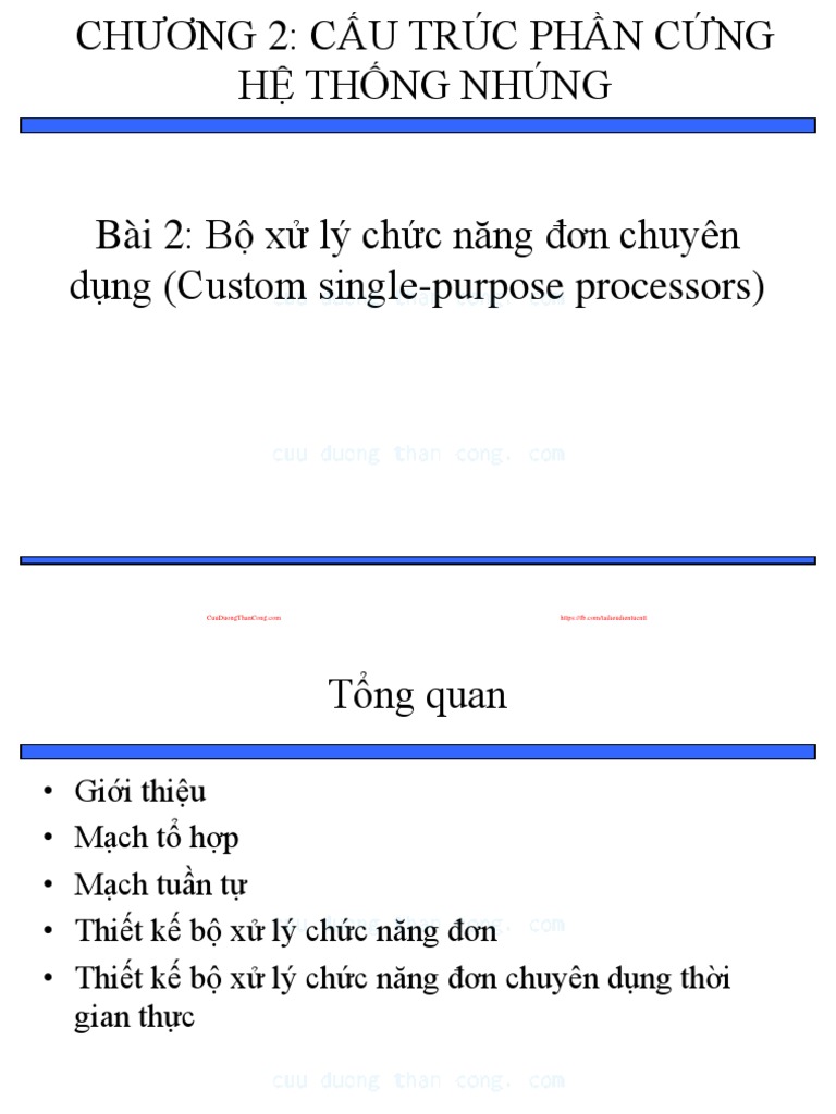Thiet Ke He Thong Nhung Chuong 2 (p1) Cau Truc Phan Cung He Thong Nhung ...