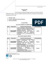 Orden Del Dia Jueves 1 de Junio de 2023