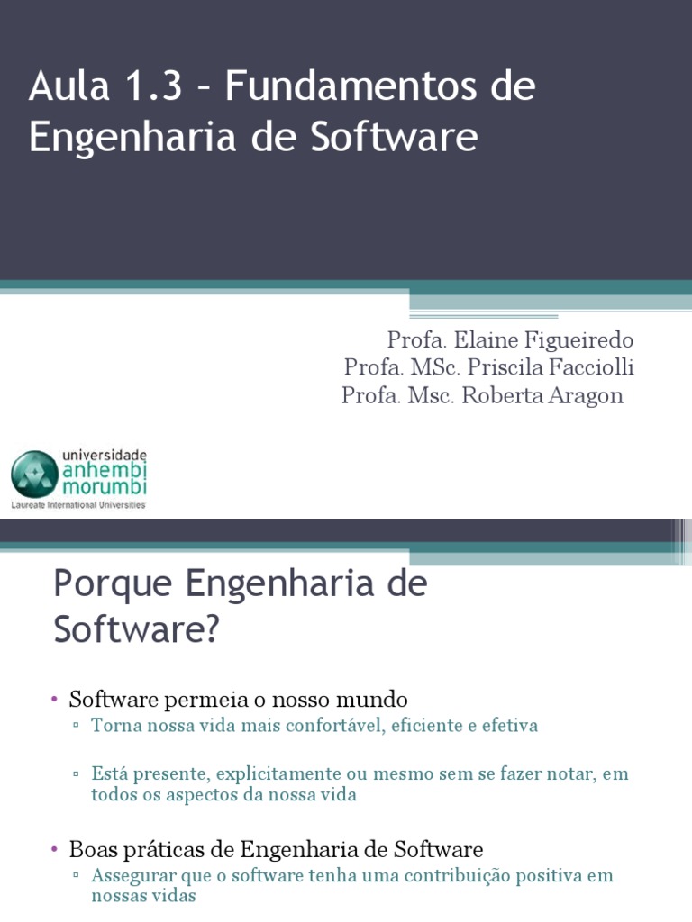 Fundamentos da Engenharia de Software | PDF | Engenharia de Software ...