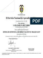 Certificado Sena