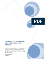 working capital finance 4 infrastructure sector