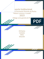 Proyecto Institucional