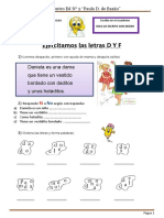 Tarea de 1°lengua Ejercitamos Letras D Y F