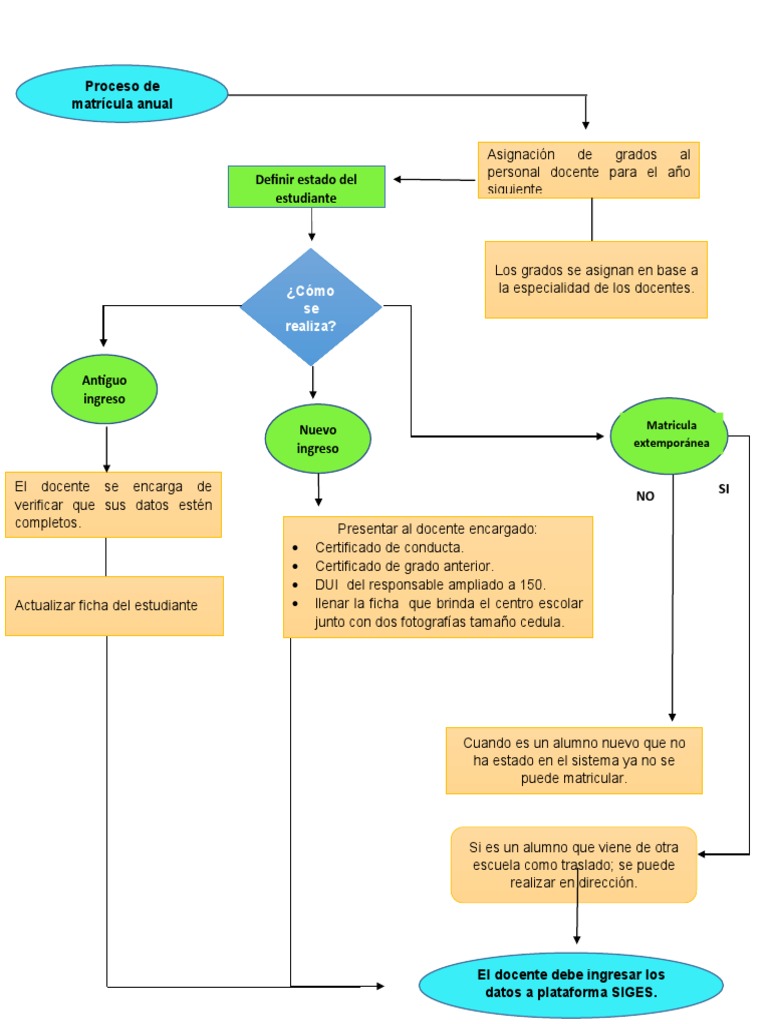 Proceso Matricula Pdf